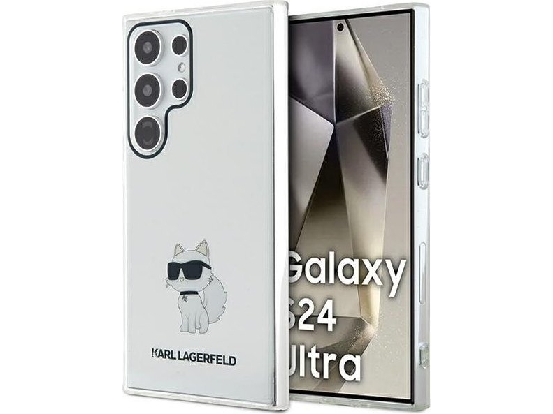 Karl Lagerfeld Fodral Karl Lagerfeld Klhcs24lhnchtct Samsung Galaxy S24 Ultra Hardcase Iml Choupette Transparent