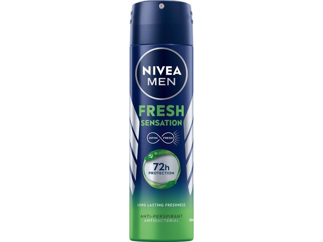 NIVEA_Men Fresh Sensation Antiperspirant spray 150ml | Hudvårdsmärken - K-Q - Nivea | GameStuff