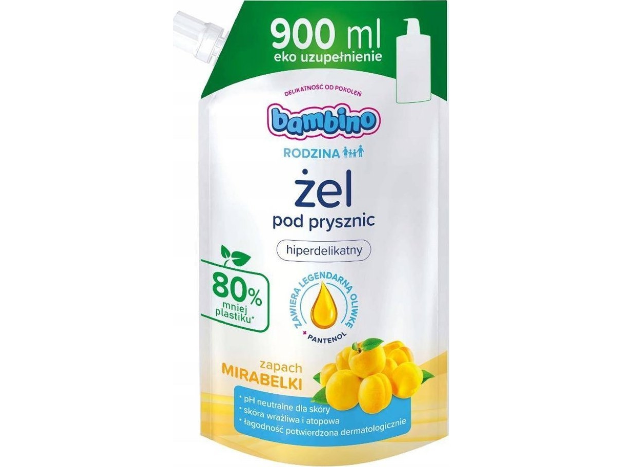 Bambino_Family Hyperdelicate Shower Gel With Mirabelle Fragrance Refill 900Ml