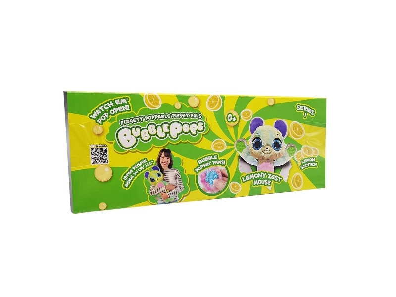 Bubble Pops Duftendes Maskottchen - Maus Mit Zitronenschalen