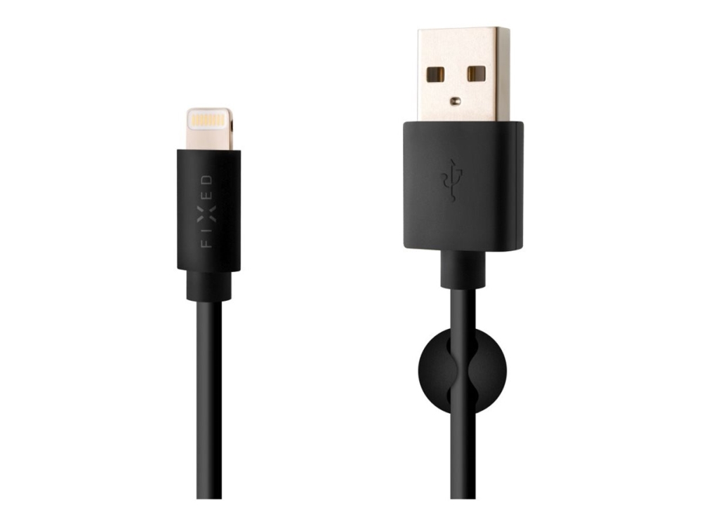 Fixed Fixd-Ul-Bk, 1 M, Lightning, Usb C, Männlich, Männlich, Schwarz