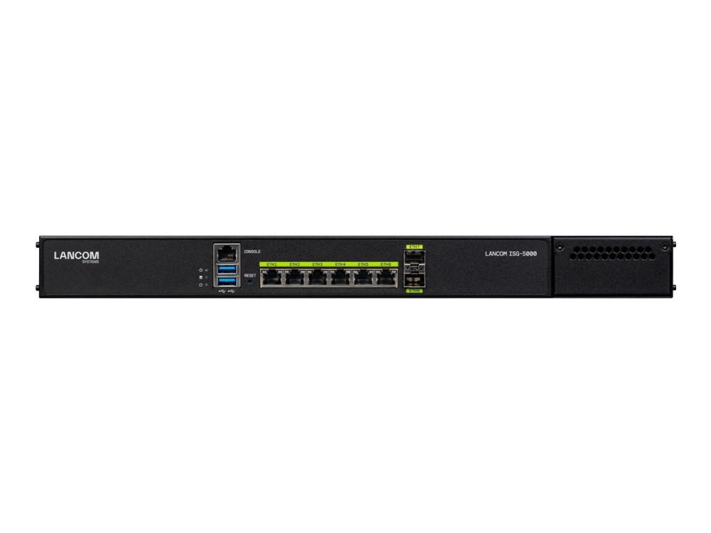 LANCOM ISG-5000 - VPN gateway - 10GbE - 1U - kan monteras i rack - för LANCOM SFP-AON-1, SFP-CO1, DAC10, SFP-GPON-1, SFP-LR40-LC10, SFP-LX-LC10, SFP-SX2-LC1 | Datortillbehör - Nätverk - Routrar & Firewalls | GameStuff