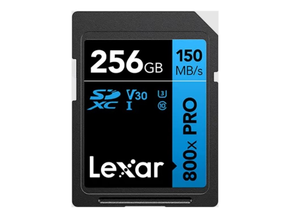 Lexar High Performance Pro Blue Series - Flashhukommelseskort - 256 Gb - Video Class V30 / Uhs-I U3 / Class10 - 800X - Sdxc Uhs-I
