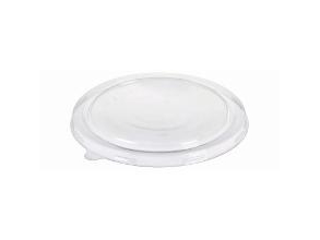 Plastlåg Catersource rundt Ø185mm PET klart til brun kraft salatskål,6 ps x 50 stk/krt