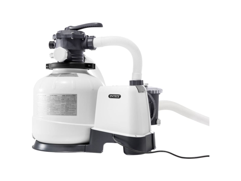 Intex 26646, Sandfilterpumpe, Sort, Hvid, Plast, Pool over jorden, Kina, 6-vejs ventil