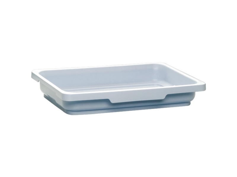 Kunststofftablett, Vileda Origo, 39X28x6,4Cm, Grau, Rpp/Pp, Halbes Tablett
