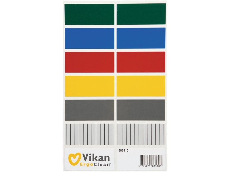 Farbcodierungsetiketten, Vikan, 24X14,5X0,1Cm