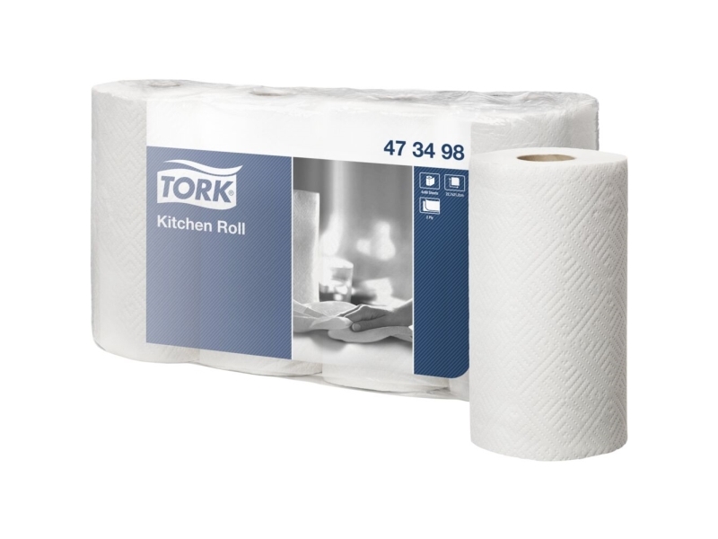 Köksrulle, Tork, 2-lagers, 20,4m x 21,2cm, Ø11,2cm, vit - (5 st.) | Catering - Dukar & Servetter - Övriga | GameStuff