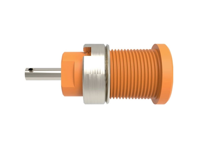 Schützinger DI SEB 6525 Ni / OR Sikkerhedsindbygningsbøsning lige Orange 1 stk