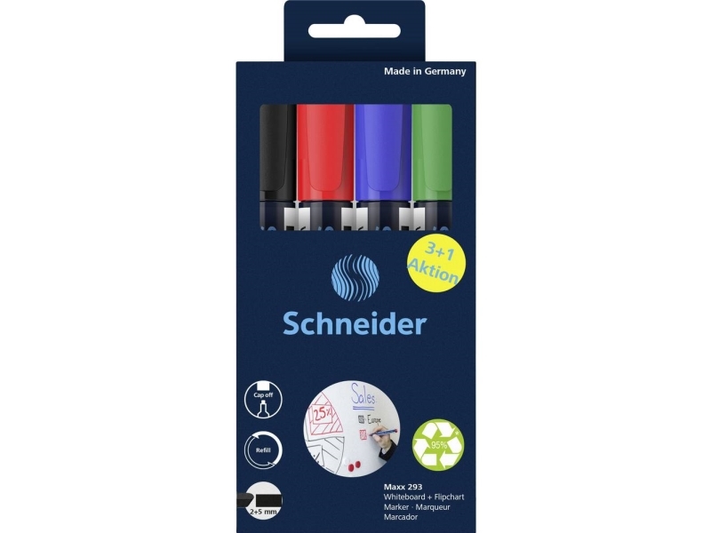 Schneider Maxx 293 Whiteboard- Und Flipchart-Marker 2.0 - 5.0 Mm Mehrfarbig