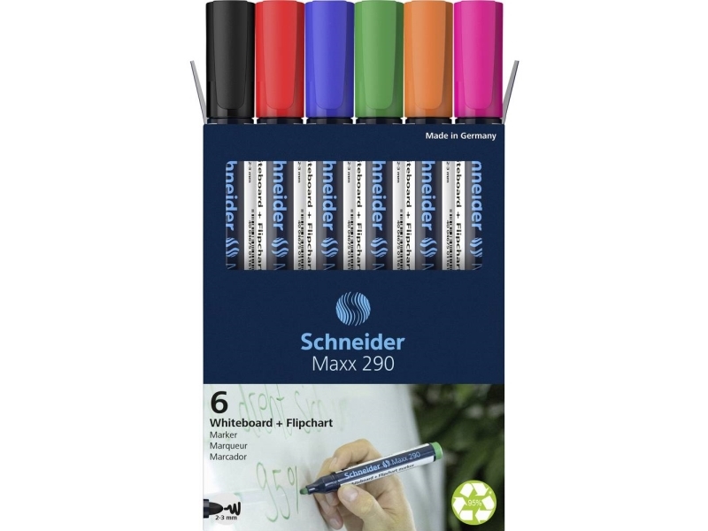 Schneider Maxx 290 Whiteboard- Und Flipchart-Marker 2.0 - 3.0 Mm Mehrfarbig