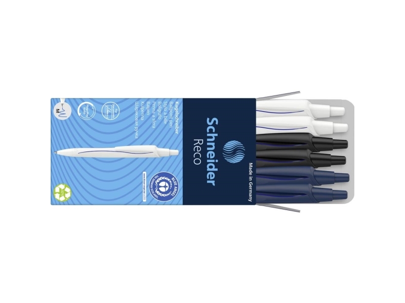 Schneider Biros Schneider Biros Reco 6Stk 0,6 Mm Blå