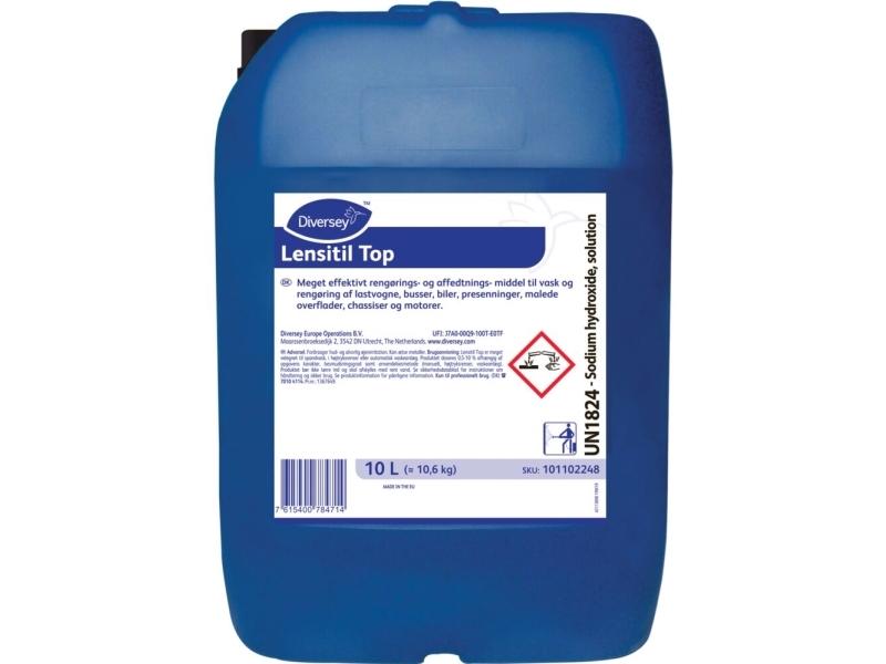 Grundrengøring Gulv/Ovfl Lensitil Top 10Ltr Manuel/Anlæg Til Lastvogne/Motorer,10 Ltr/Dnk
