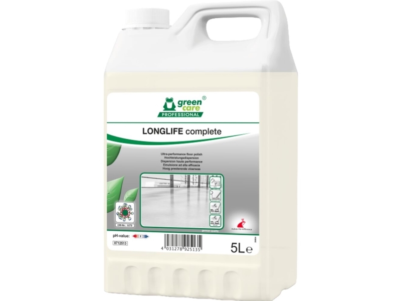 Gulvpolish, Green Care Professional Longlife Complete, 5 L, Blank, Skridsikker