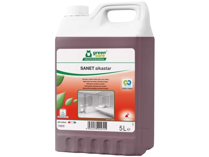 Sanitetsrengøring, Green Care Professional Sanet Alkastar, 5 L, Alkalisk/Affedtende - (2 Stk.)