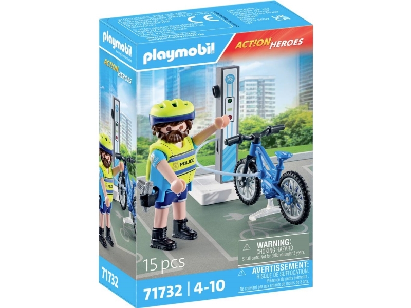 Action Heroes 71732 Playmobil Poliscykel Patrull