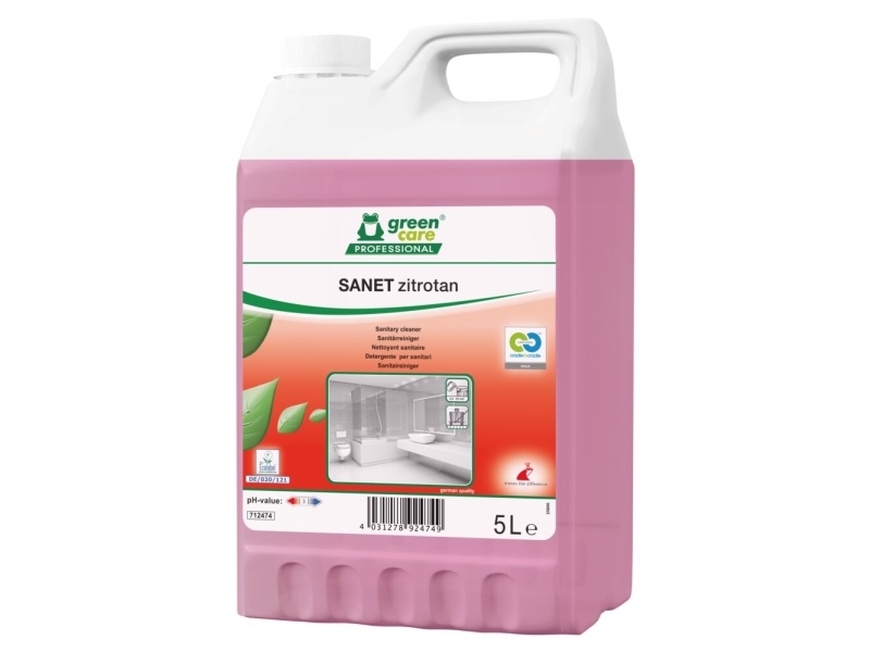 Sanitetsrengøring, Green Care Professional Sanet Zitrotan, 5 L, Sur/Kalkhæmmende - (2 Stk.)
