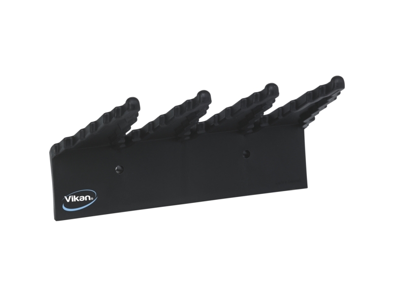 Seinäkiinnike astioille, Vikan, 24x17x6cm, musta, PP