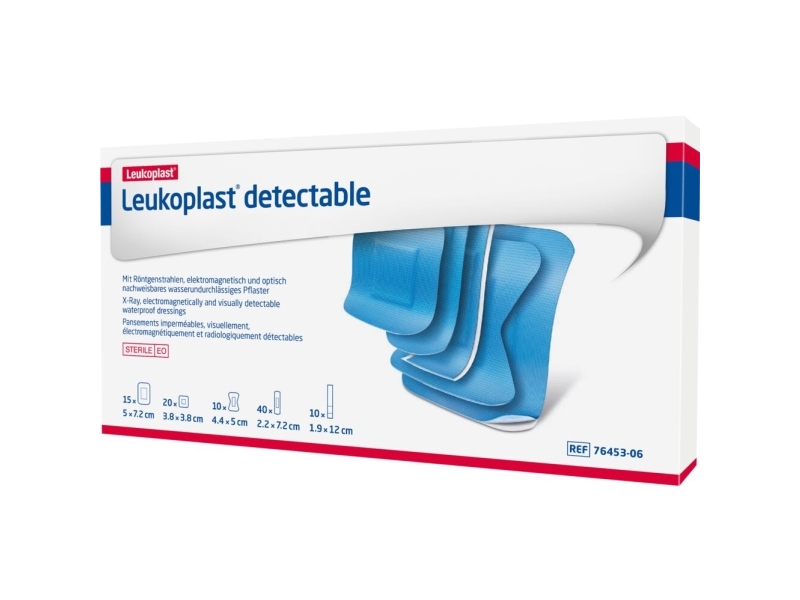 Liimalaastarit, Leukoplast Detectable, sininen, eri koot, eri kokoja