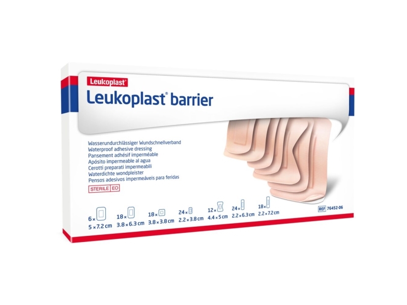 Klebepflaster, Leukoplast Barriere, Beige, Multipack 7 Verschiedene Größen.