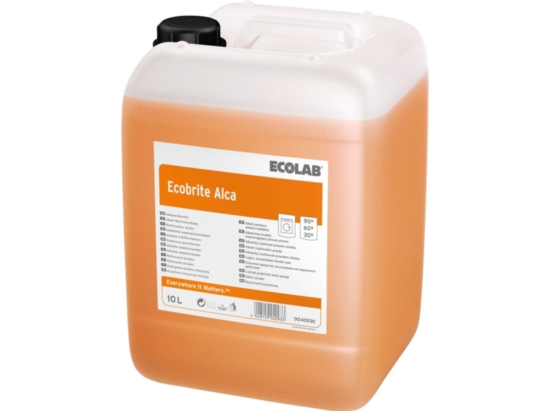 Ecolab Ecobrite Alca - Vaskemiddel - Væske - Dunk - 10 L - Professionel - Maskinklar - Koncentreret