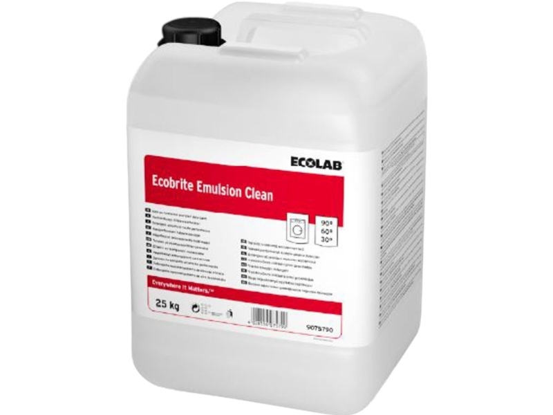 Ecolab Ecobrite Emulsion Clean 25 kg svanemærket | Vaskemiddel | Uden optisk hvidt | Vaskemiddel
