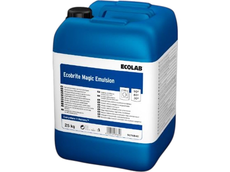 ECOLAB Ecobrite Magic alkalisk vaskemiddelemulsjon - 25 kg