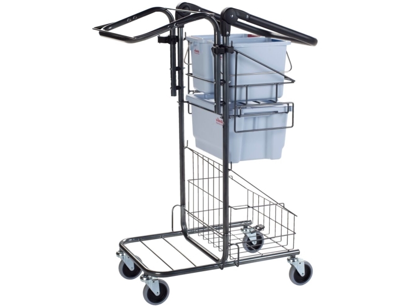 Reinigungswagen, Vileda Ready-To-Go Premium, 66X53x107cm, Schwarz