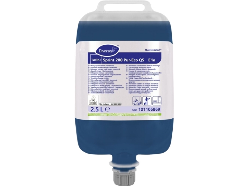 Universalrengøring, Diversey Taski Sprint 200 Pur-Eco Qs E1a, 2,5 L, Qs - (2 Stk.)