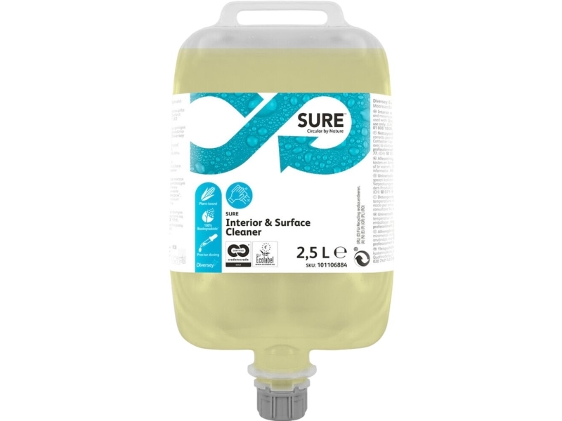 Universalrengøring, Diversey Sure Interior & Surface Cleaner, 2,5 L, Qs - (2 Stk.)