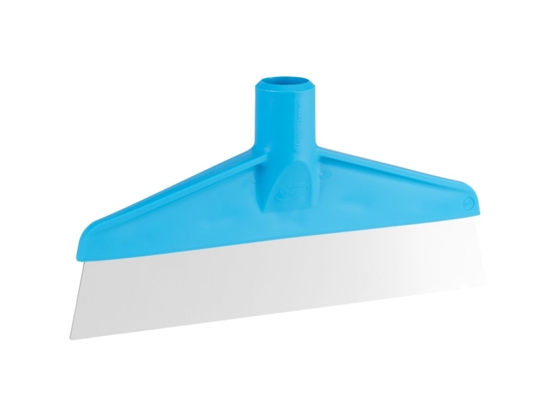 Gulvskaber, Vikan, 24,5x12,5x3,1cm, blå, PP/rustfrit stål, 24,5 cm | Rengöring - Rengöringsprodukter - Rengöringsmaskiner - Utrustning - Skrapor & Kvastar | GameStuff