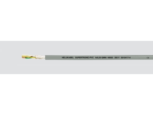 HELUKABEL 49576, Lavspændingskabel, Grå, Polyvinylchlorid (PVC), Cooper, 0.34 mm², 23,8 kg/km