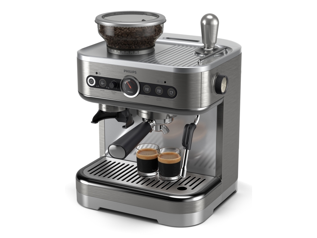 Philips PSA3218/01, Espressomaskin, 2,3 l, Kaffebönor, Inbyggd kvarn, 1350 W, Rostfritt stål