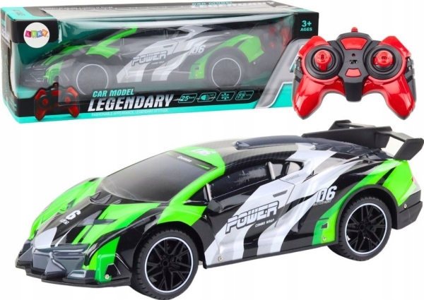 Lean Toys Nuotoliniu Būdu Valdomas Sportinis Automobilis 1:10, 25 km/h, Žalias