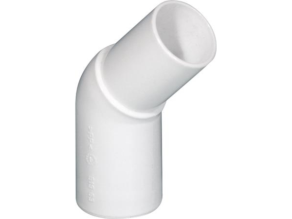 Puruswinkel In 45 Grad Mit Muffe/Spitze Ø32 Mm Aus Weißem Pp