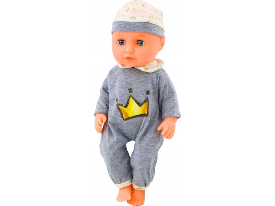 Leantoys Baby Puppe In Grau Pyjamas Pinkeln Flasche Schnuller Sounds