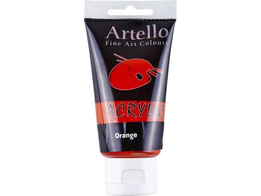 Artello acrylic 75ml Orange | Skola & Hobby - Konstmaterial - Akryl & Akvareller | GameStuff