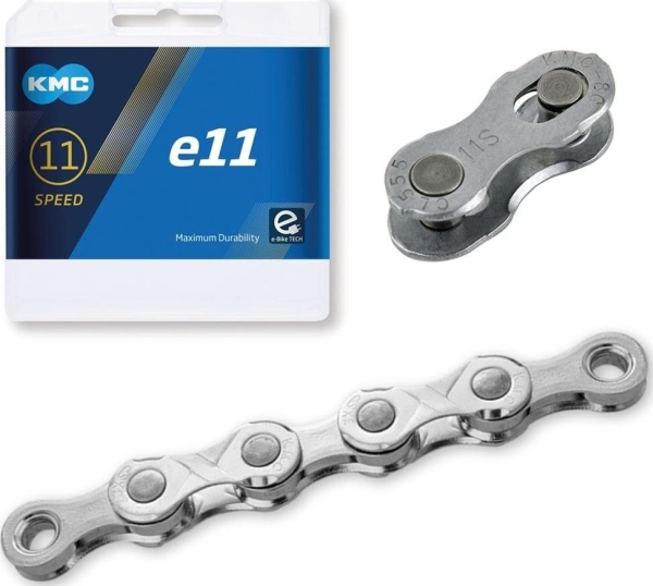 Grandinė KMC e11 Sidabrinis 11-speed 122-links