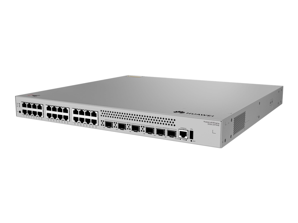 Huawei Ekitengine S530s Series S530-24T4xe - Switch - L3 - Administreret - 24 X 10/100/1000 + 4 X 1 Gigabit / 10 Gigabit Sfp+ + 2 X 10 Gigabit (Uplin