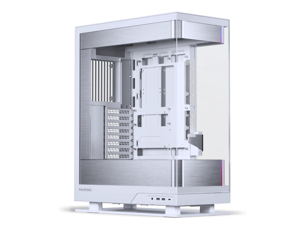 Phanteks Evolv Series X2 - Mid tower - utökad ATX - genomskinlig sidopanel (härdat glas) - ingen strömförsörjning (ATX) - silvervit - USB/ljud | Datorkomponenter - Datorchassin & Tilbeör | GameStuff