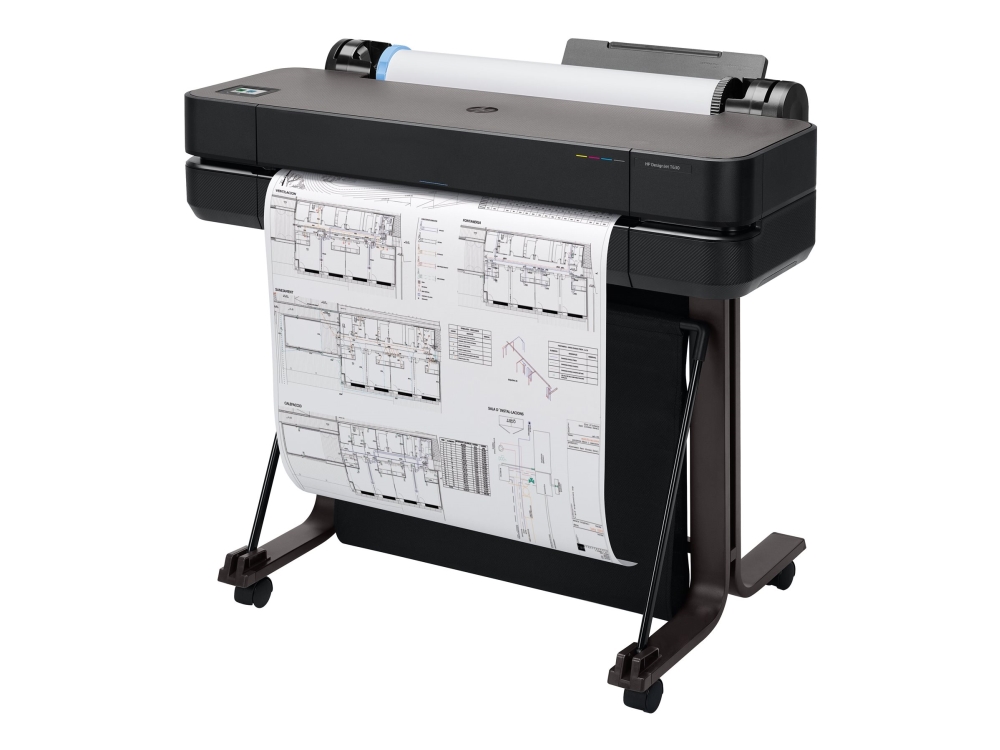 Hp Designjet T630 - 2025 Edition - 24" Stor-Format Printer - Farve - Blækprinter - Rulle A1 (61,0 Cm X 45,7 M), A1, Ansi D - 2400 X 1200 Dpi - Op Til