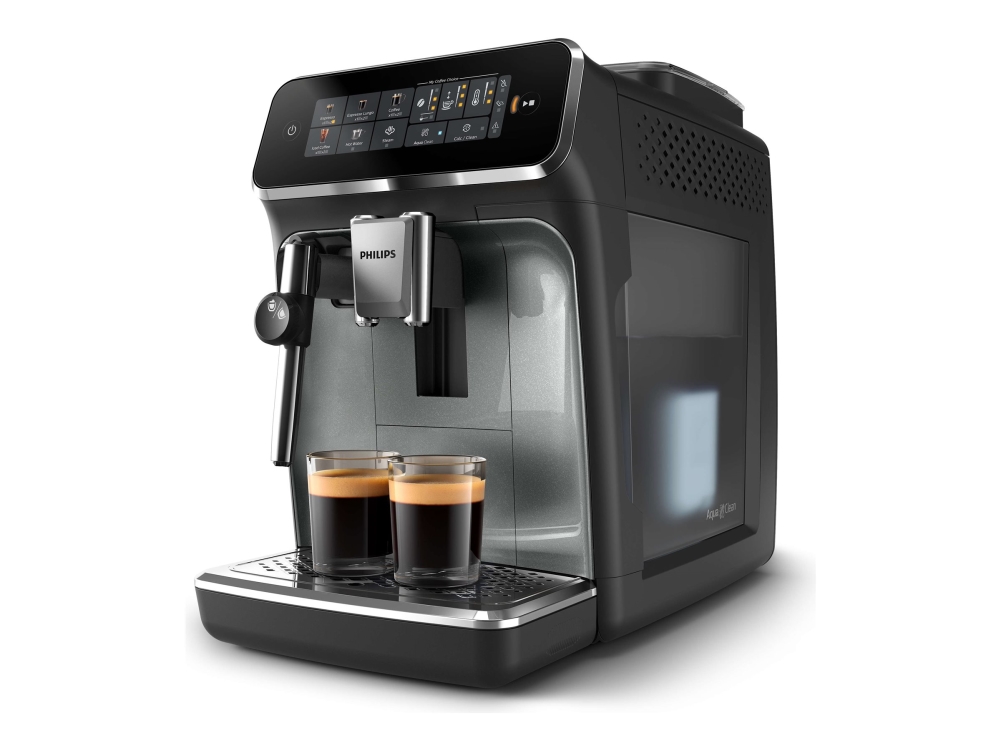 Philips 3300 Series Ep3329 - Automatisk Kaffemaskine Med Mælkeskummer - 15 Bar - Black Panther