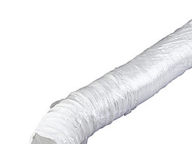 Duka Flexschlauch Ø152x3000 Mm - Pe, Weiß, Hitzebeständig Bis 80 Grad