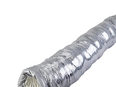 Duka Flexschlauch Ø127x4000 Mm - Pe, Grau, 25 Mm Isolierung