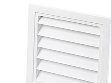 Duka jalousirist type 63.3 - PVC, Hvid, 150X150 mm, Passer til murgennnemføring type 202 | Ventilation & Klimat - Ventilationstillbehör - Utblås Galler | GameStuff