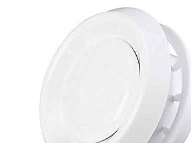 Duka till- och frånluftsventil - PVC, vit, Ø125 mm, typ VRF | Ventilation & Klimat - Ventilationstillbehör - Ventil | GameStuff