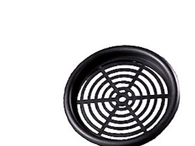 Duka skabsrist type 61.2 - PVC, Sort, Ø60 mm, Bulk | Ventilation & Klimat - Ventilationstillbehör - Utblås Galler | GameStuff