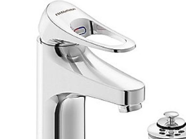 Fmm - Mora Fm Mattsson 9000Xe Waschtischarmatur Mit Kaltstartfunktion, Ablaufventil Und 3/8" Flexiblen Anschlussschläuchen