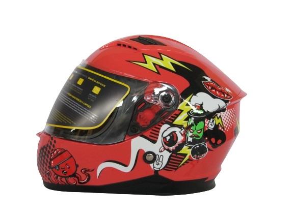 Nenurodyta_V Motorcycle Helmet Ym-209, Ys (49-50 Cm), Red