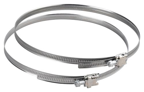 Duka-klämma Ø60-165 mm - Metall, Aluminium, Med snäpplås för fastsättning av flexibla slangar | Ventilation & Klimat - Ventilation - Badrumsfläktar | GameStuff